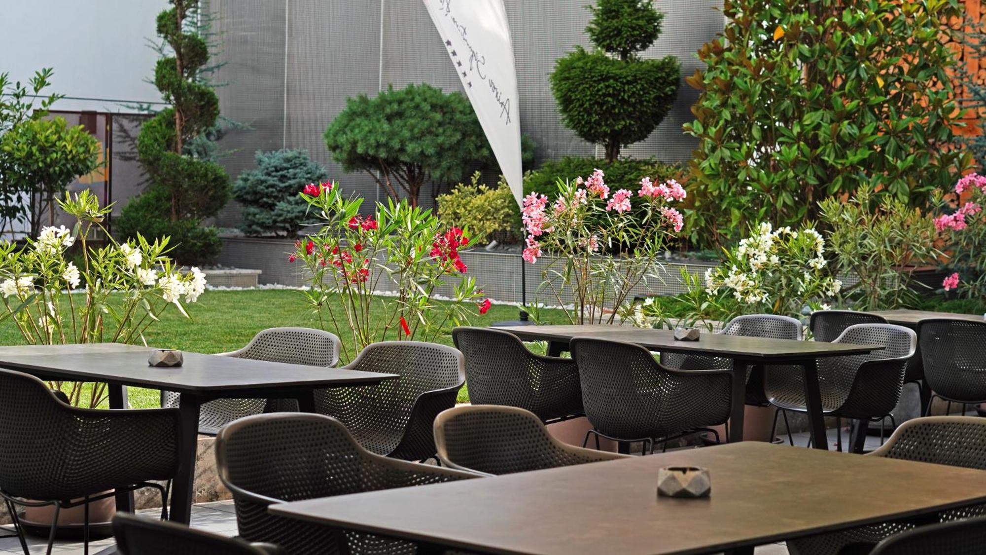 Aniroc Signature Hotel Arad Kültér fotó The garden of the museum
