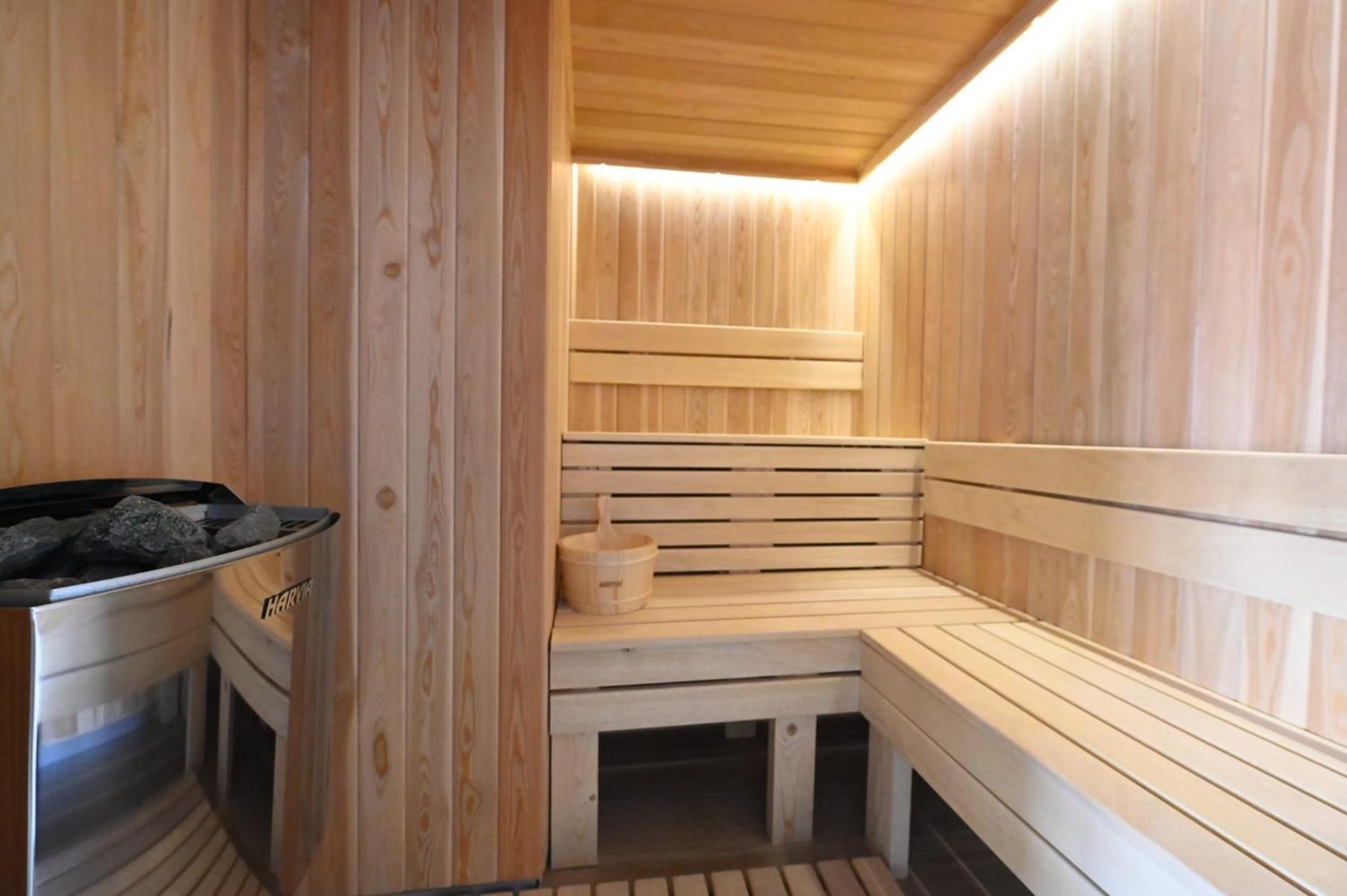 Aniroc Signature Hotel Arad Kültér fotó A modern Finnish sauna